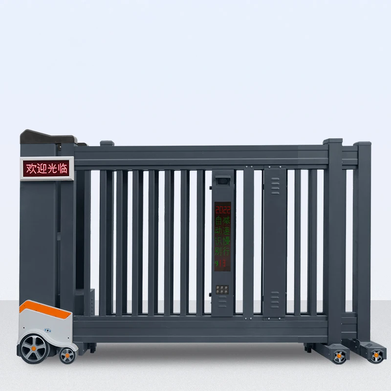 Automatic Remote Control Aluminum Alloy Retractable Gates New Product Launches Swing Style Fence Sliding Gate For School & Hotel