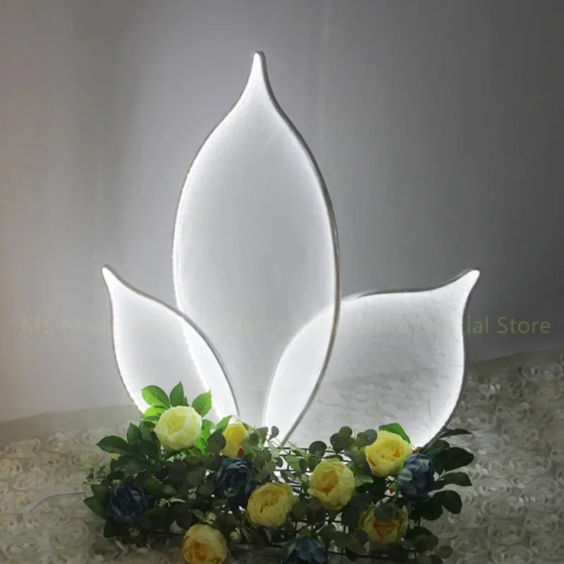 Transform Your Home with Modern Stage Atmosphere Lights Decorations  Wedding Party Stage with Petals Decorations