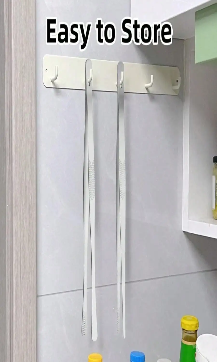 ملقط طهي المطبخ من ChefBee - قطعتان من أدوات المطبخ المصنوعة من الفولاذ المقاوم للصدأ، ملقط معدني ناعم مع ملقط