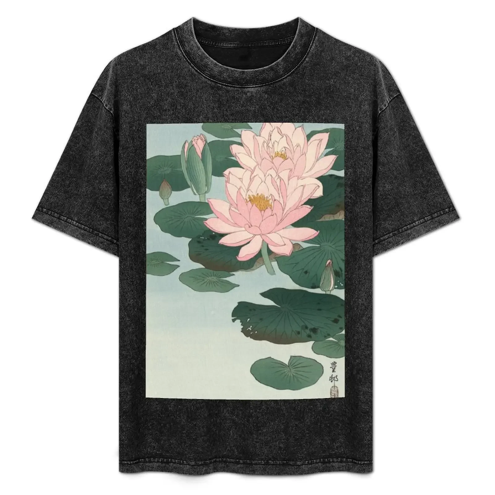 

Flowering Water Lily, Ohara Koson T-Shirt gifts for boyfriend affliction shirts cute clothes anime shirts men