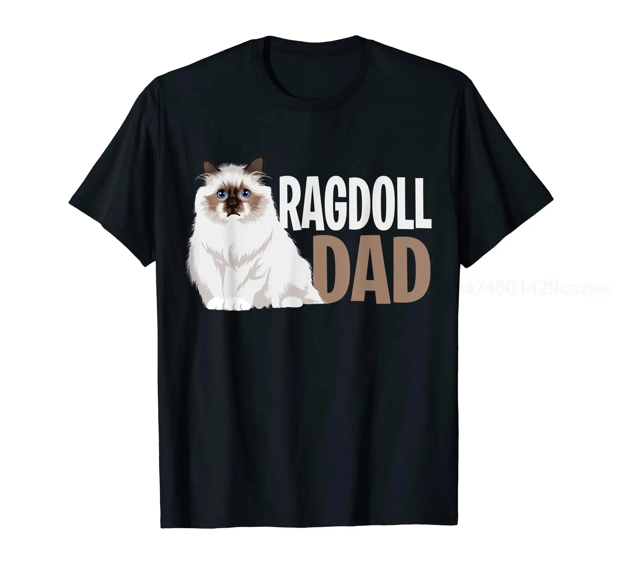 

Футболка из 100% хлопка Ragdoll Cat Dad Funny Cat Owner Lovers, мужские и женские футболки унисекс, размер S-6XL