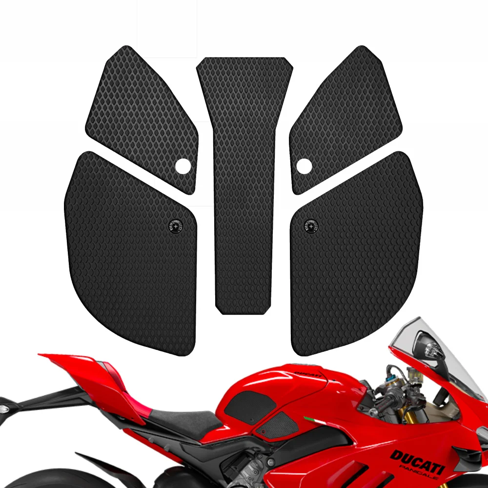 For Ducati Panigale V4 V4S V4R 1100 2022 2023 2024 Motorcycle Tank Traction Pad Anti Slip Sticker Gas Knee Grip Protector