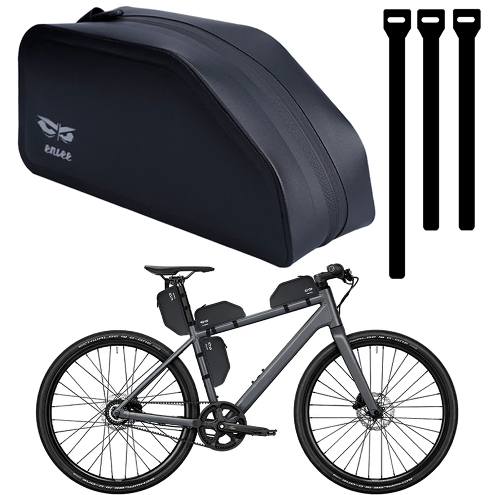 

1.5L Bike Frame Bag Waterproof Cycling Tools Storage Bag TPU Bike Top Frame Bag for MTB Road Bike Accessories