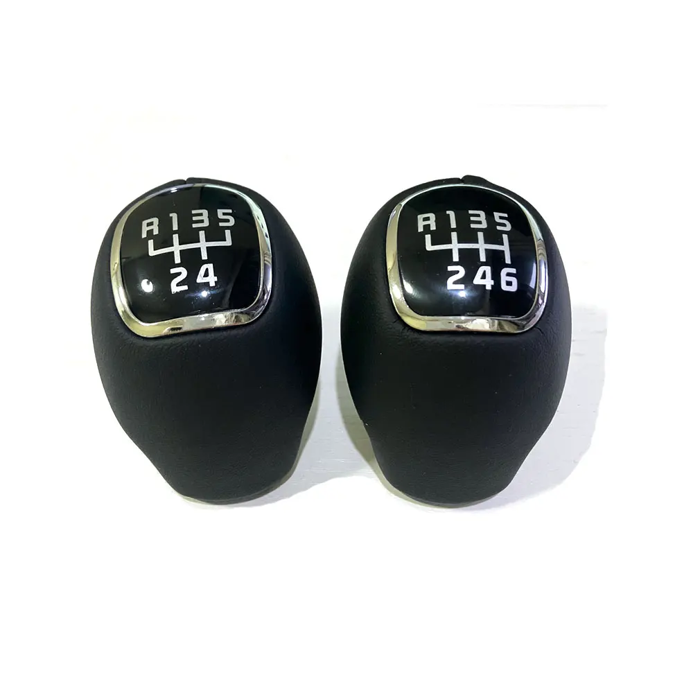 Couro engrenagem Shift Knob para KIA Sportage, alavanca Shifter, Handebol para Rio 3 5, VeloSTER 2013, 2014, 2015, 6 velocidades