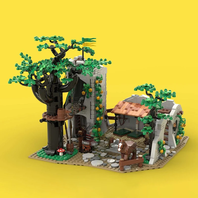 

NEW 1200pcs MOC European Medieval Forest Men's Camp Model DIY creative ideas Christmas Child Toy Assembly Puzzle birthday Gift