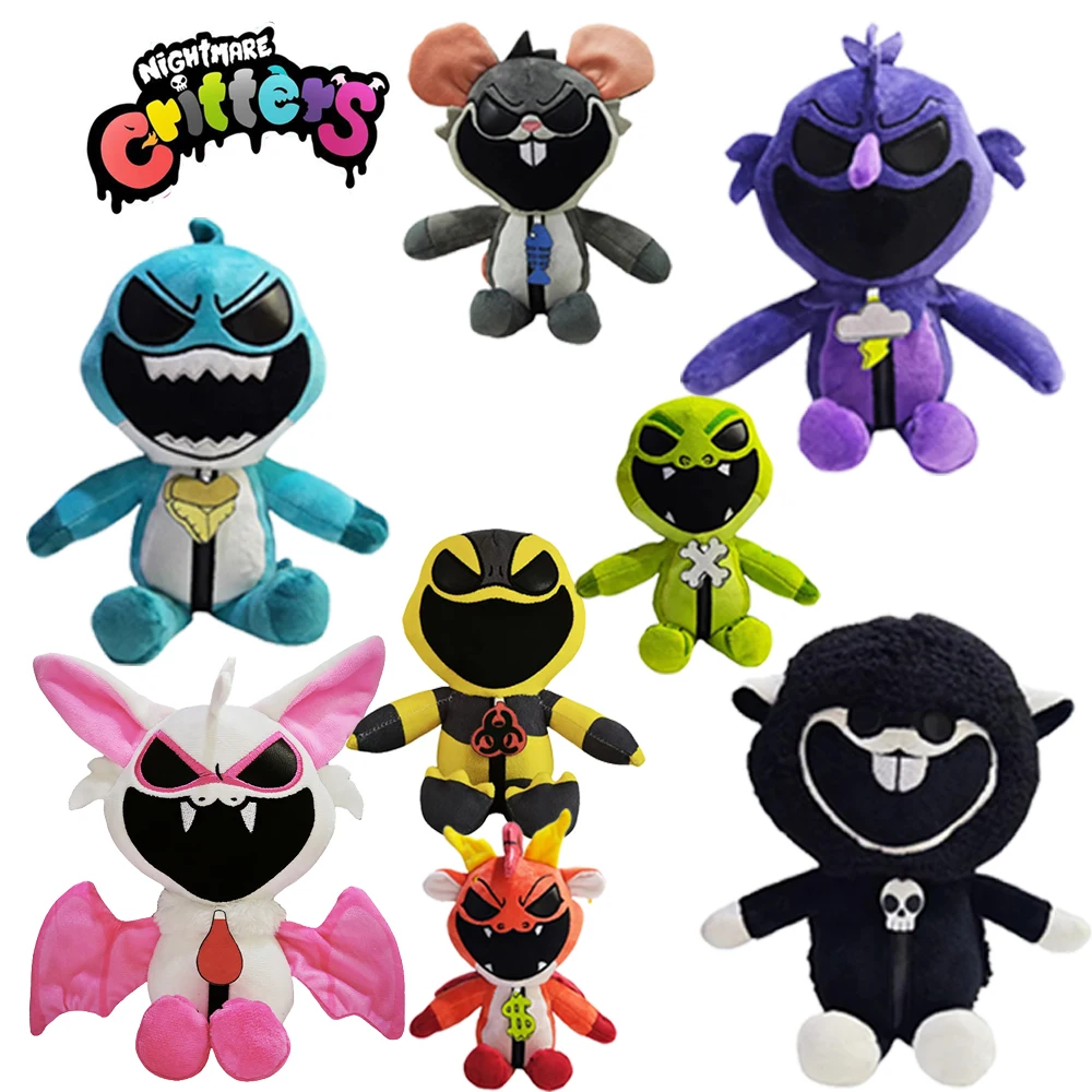 Nightmare Critters Plush Stuffed Doll Toy Cartoon Soft Cute Critters Collection Room Decoration Stuffed Doll Halloween Gift