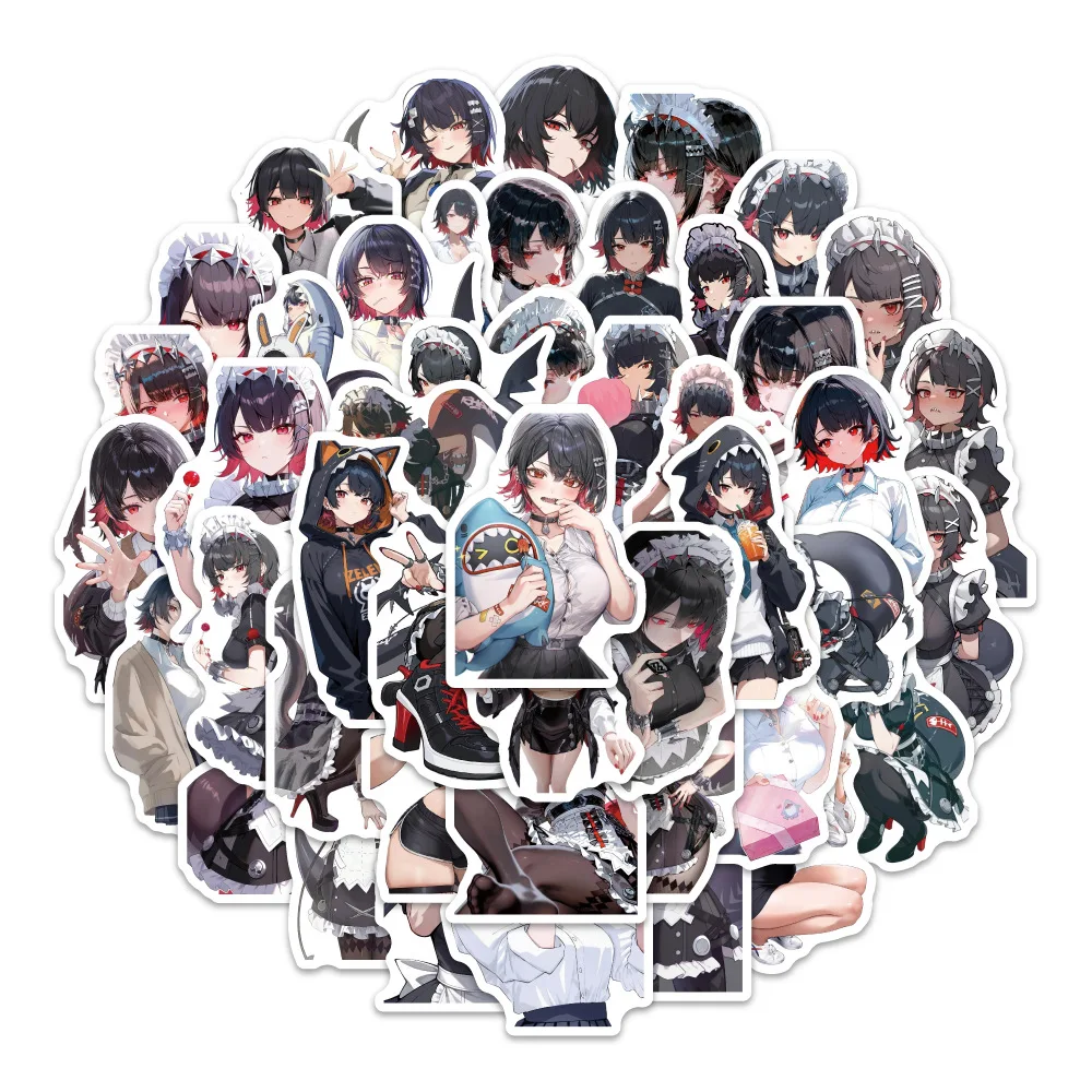 60PCS Zenless Zone Zero Game Stickers Cartoon Ellen Joe Graffiti Decoratie Notebook Koffer Gitaar Telefoon Koelkast Decals