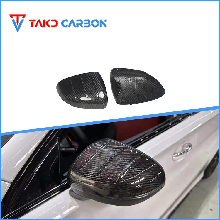 

3K Twill Carbon Weave in Glossy Finish Perfect Fitment Aerodynamic Side Mirror Housing For BENZ CLA45S C118
