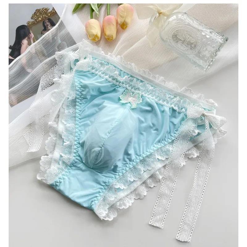 

New Sissy Pouch Panties for Men Crossdressers Low Rise Side Tie Bulge Pouch Underwear Briefs Femboy Gay Fetish Lingerie Gift
