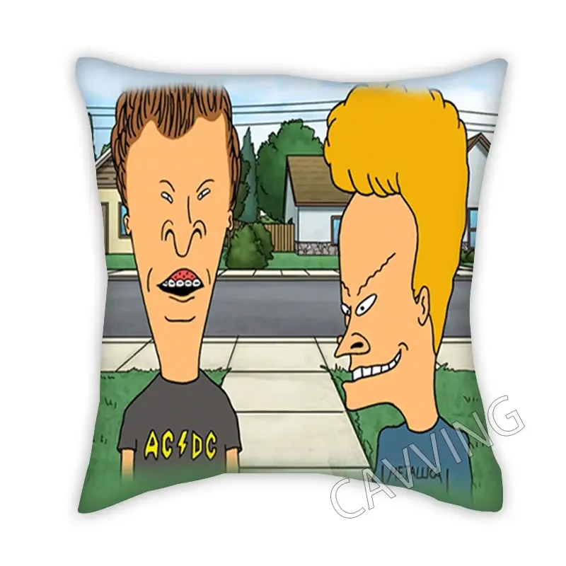 Beavis and Butthead 3D Printed  Polyester Decorative Pillowcases Throw Pillow Cover Square Zipper Cases Fans Gifts Home Decor