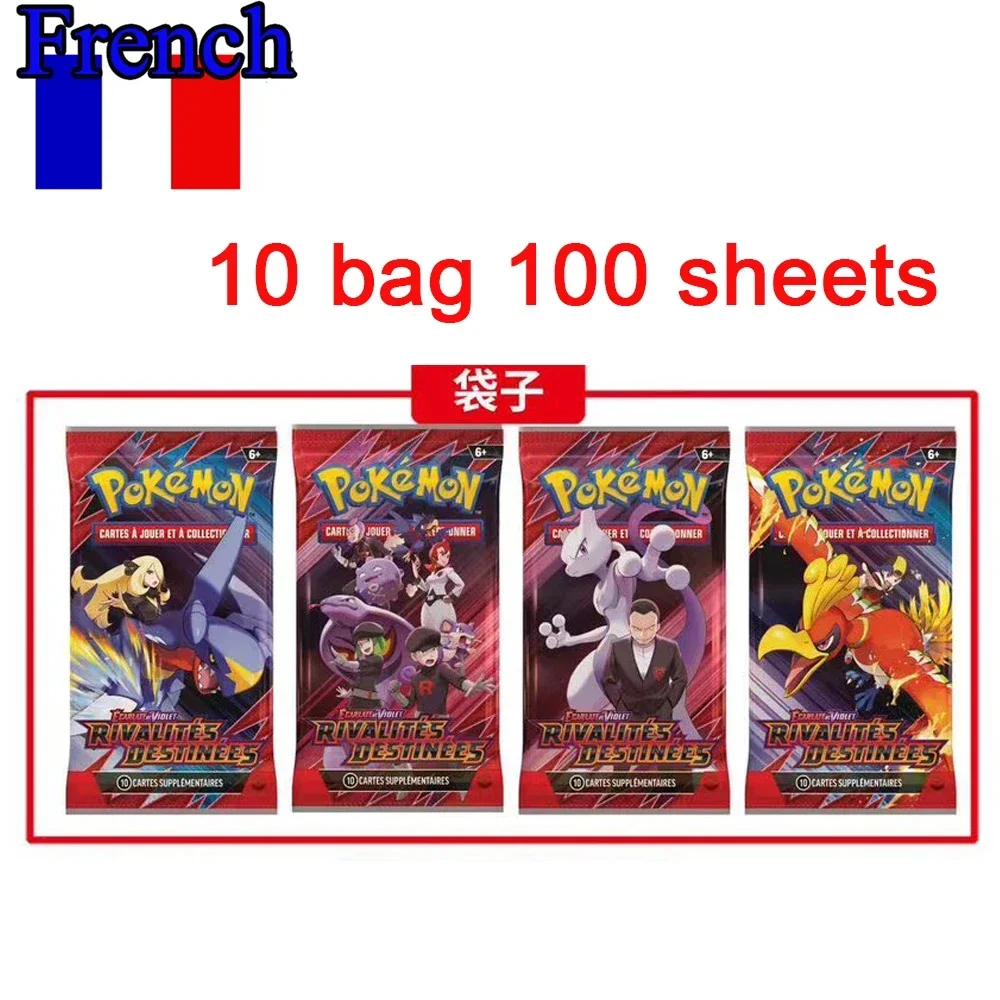 В наличии 5 ~ 10 пакетов French Pokémon TCG: Ecarlet & Violet Etsncelles Astral Radiance Obsidian Flames Booster Box Карточная игра с покемонами