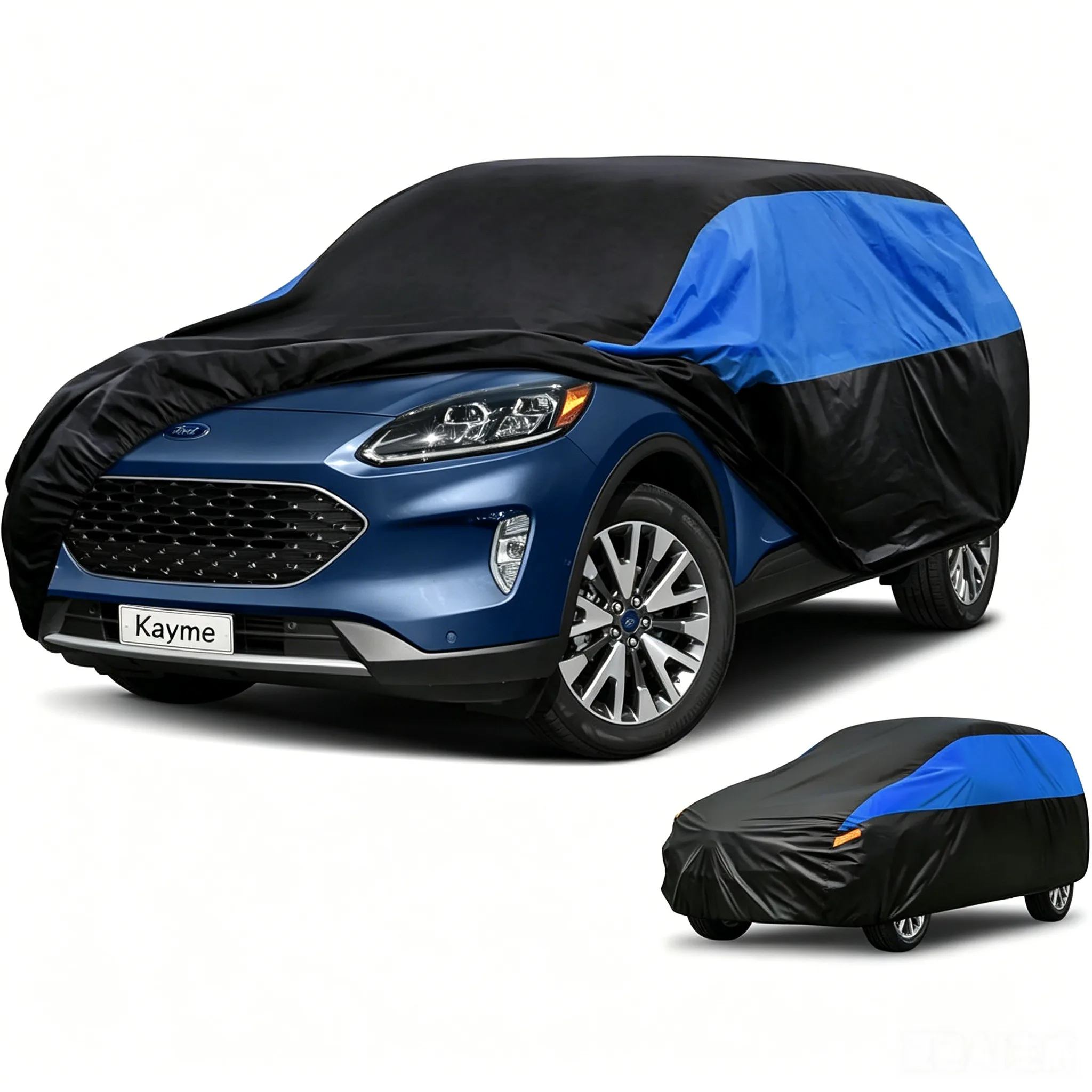

Full Exterior Car Cover Custom Fit for SUV Waterproof Dustproof Windproof Auto Cover Sun UV Rain Outdoor Car Protector