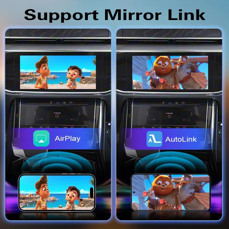 Newest Wireless CarPlay Box For Audi A8 Q8 MIB3 2018-2025 8.8 10.1 Android Auto Mirror Navigation Support Front Reverse Camera view 4