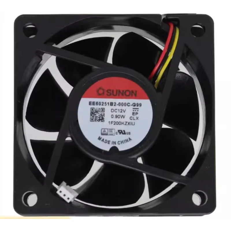 

SUNON EE60251B2-000C-Q99 DC 12 В 0,90 Вт 60x60x25 мм 3-проводной охлаждающий вентилятор для сервера