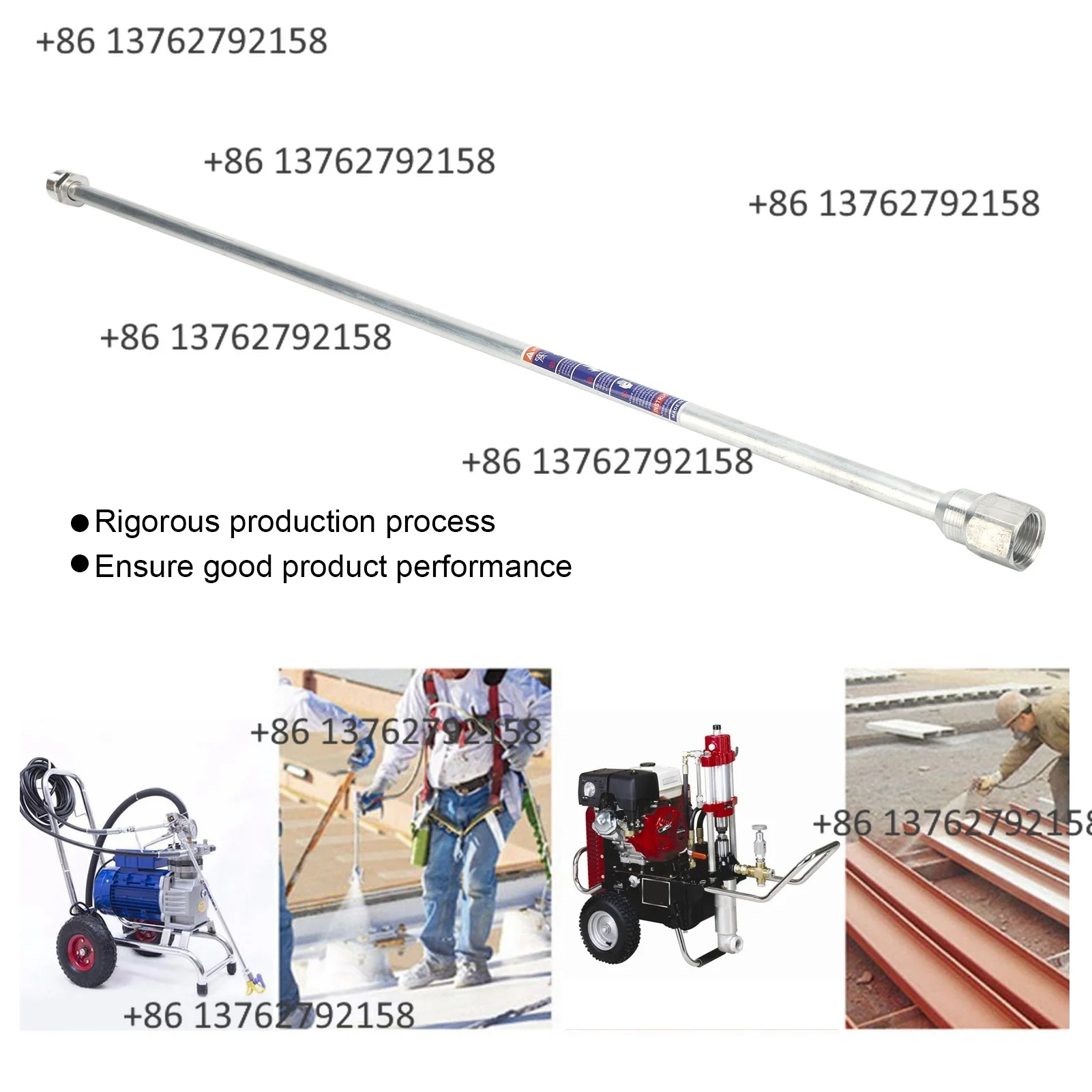 75cm Universal Spray Gun Extension Pole Paint Sprayer Tip Extension Rod Manual Painting Hardware Tool - view 4
