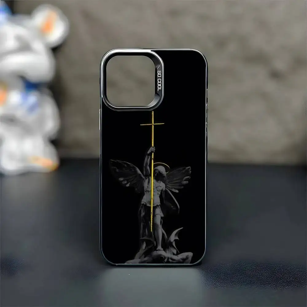 Jesus Bible Verse Christian Phone Case For iPhone17,16,15,14,13,12,11 Plus,Pro Max Black Matte Shockproof Cover