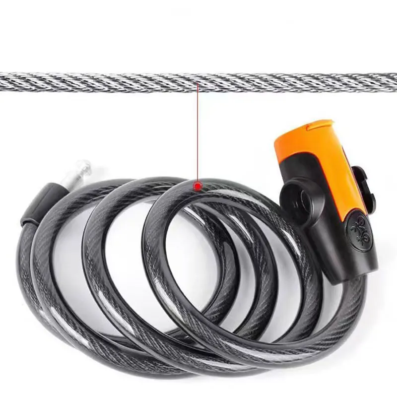 Bicycle Combination Lock Helmet Chain Lock Wire Lock Mountain Bike Disc Wire Chain Bicycle Lock Electric Vehicle Anti-Theft