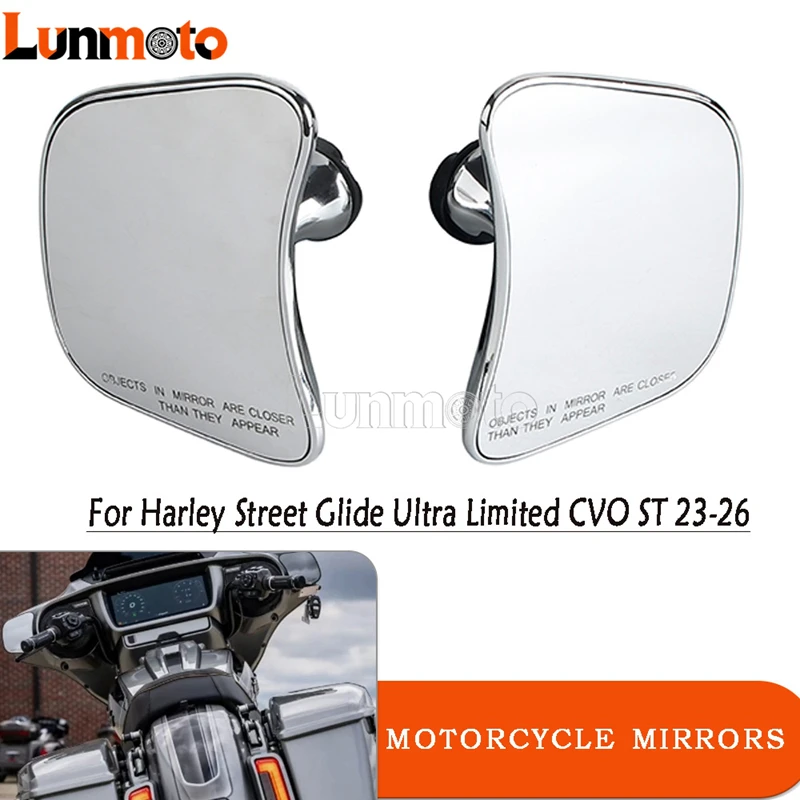 

Adjustable Clear Glass Aluminum Rear View Motorcycle Side Mirror For Harley Street Glide Ultra Limited CVO FLHXSE FLHX 2023-2026