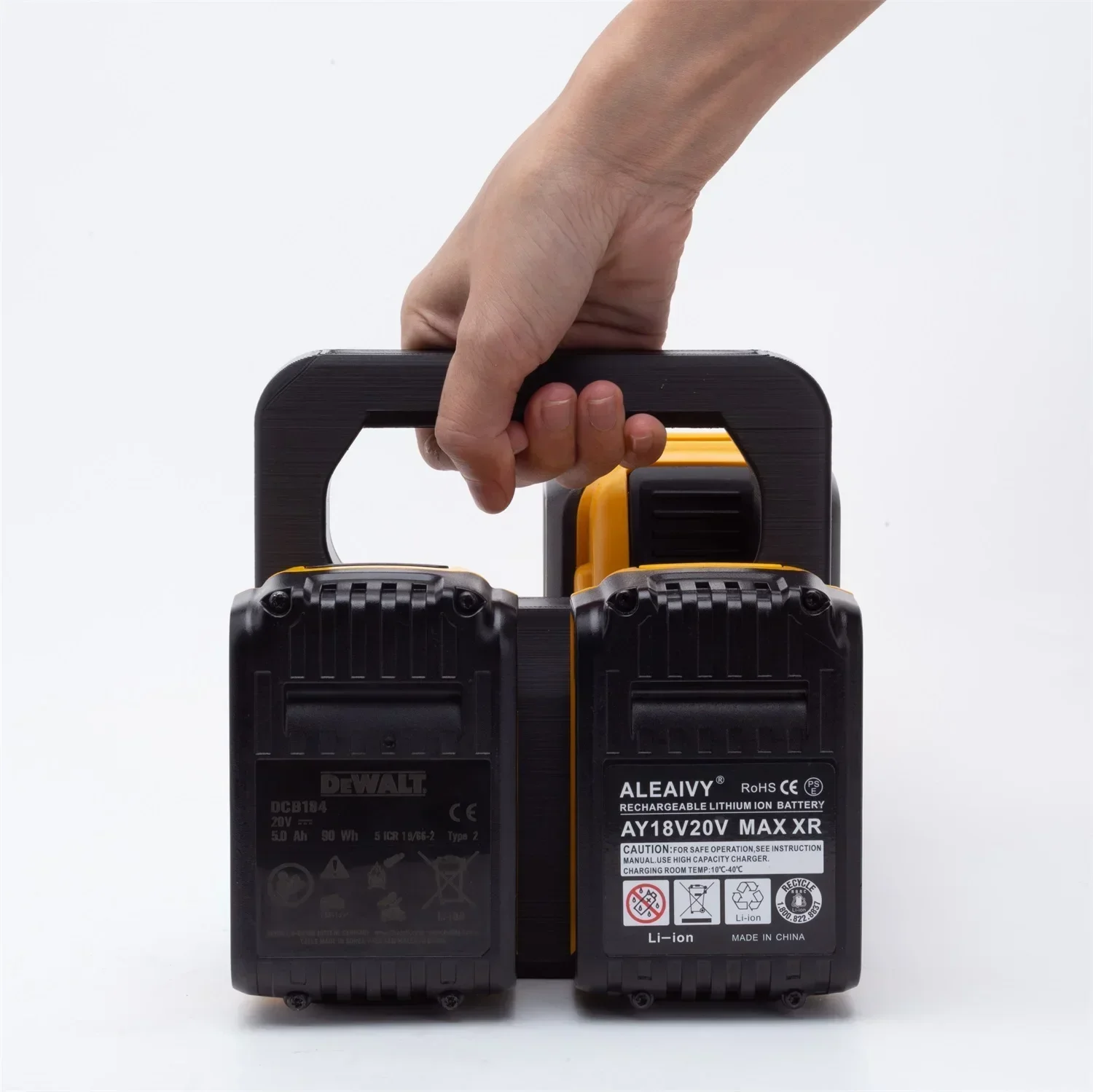 Imagem -06 - Suporte de Montagem de Bateria Portátil Suporte de Rack de Armazenamento para Bateria Dewalt 18v Dcb205 Dcb203 sem Baterias 4x