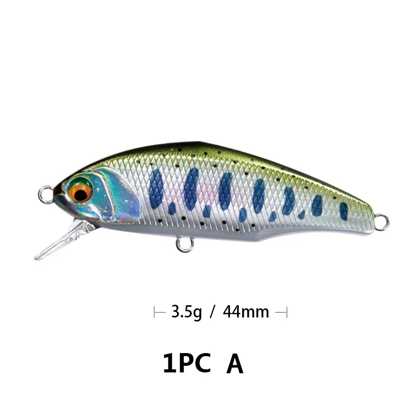 New 44mm 3.5g smith Sinking Minnow Wobblers Fishing Lures Trout Artificial plastic Hard Bait Jerkbaits Peche Bass Carp Fishing