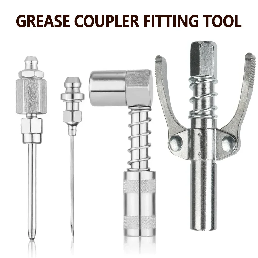 

Набор аксессуаров для смазочных игл, сверхмощный быстроразъемный соединитель для смазочного пистолета, два нажатия, легко нажимаемые аксессуары