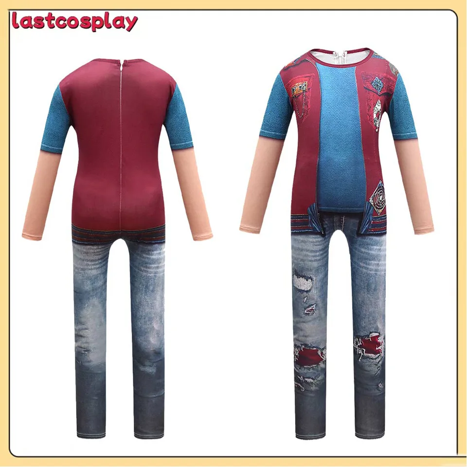 

TV Roleplay Zed Costume Fantasia Kids Children Cosplay Disguise Short Sleeved Shirt Pants Outfits Halloween Carnival Party Suit