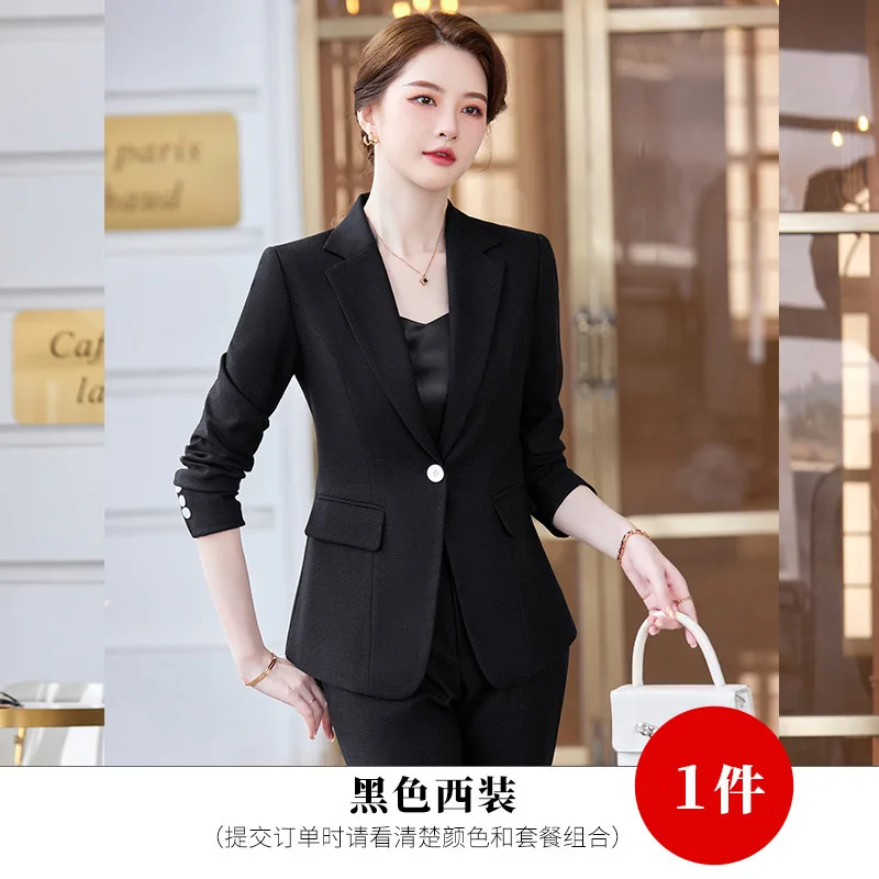 Business Wear Herbst und Winter Langarm Anzug Temperament Beamter Interview White Collar Office Wear Arbeits kleidung klein