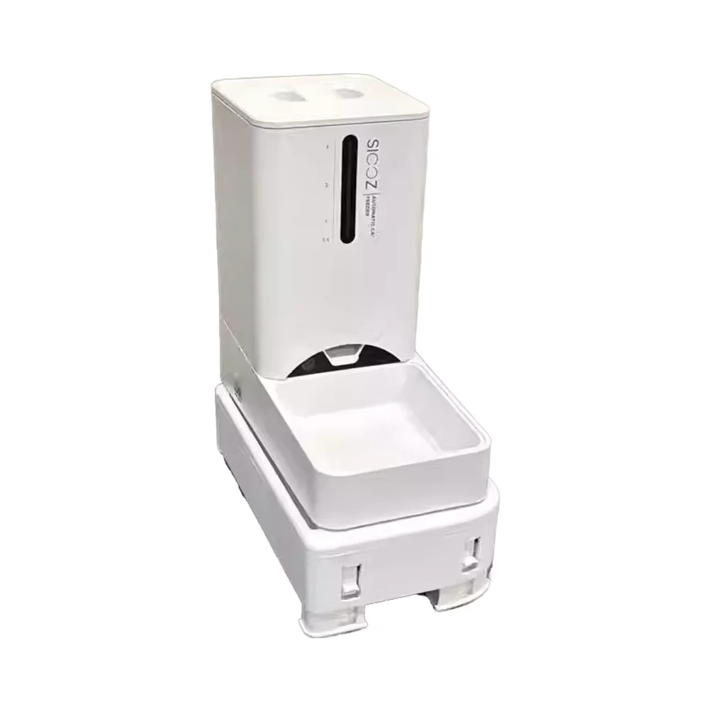 

Automatic 5L Cat Feeder Eco-Friendly Adjustable Durable Wireless Timed Intelligent Pet Food Dispenser Vacuum Visible With App