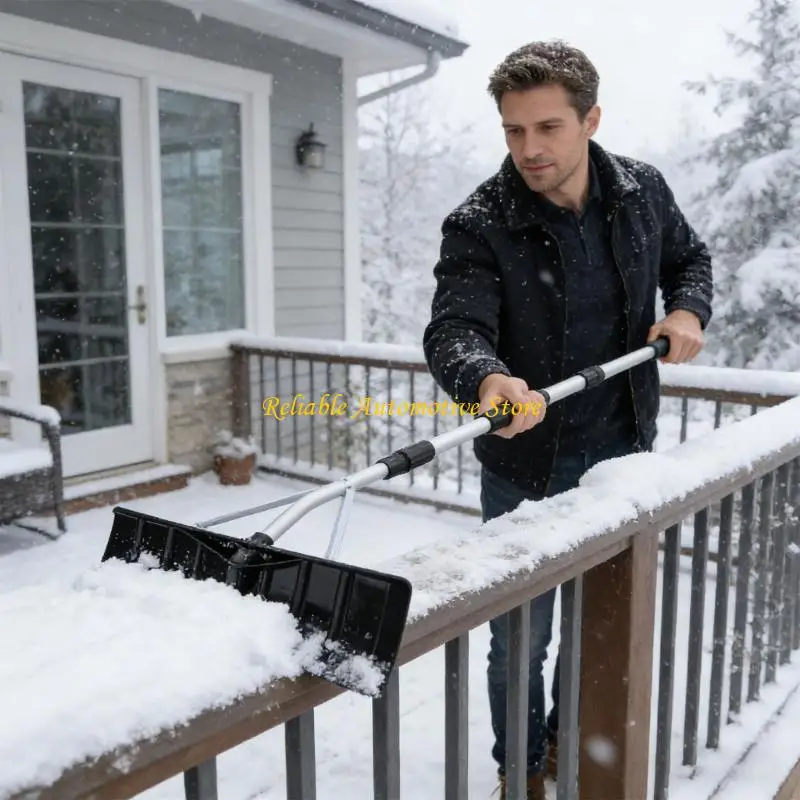 M68B 4.8M Extendable Snow Roof Cleaner Featuring ABS Plastic Head And Aluminum Shaft