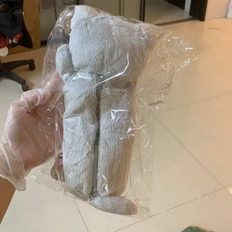 Rilakkuma Bear Sister مقلمة كرتونية يابانية من القطيفة ذات سعة كبيرة حقيبة تخزين محمولة بتصميم قطة هدية مكتب المدرسة