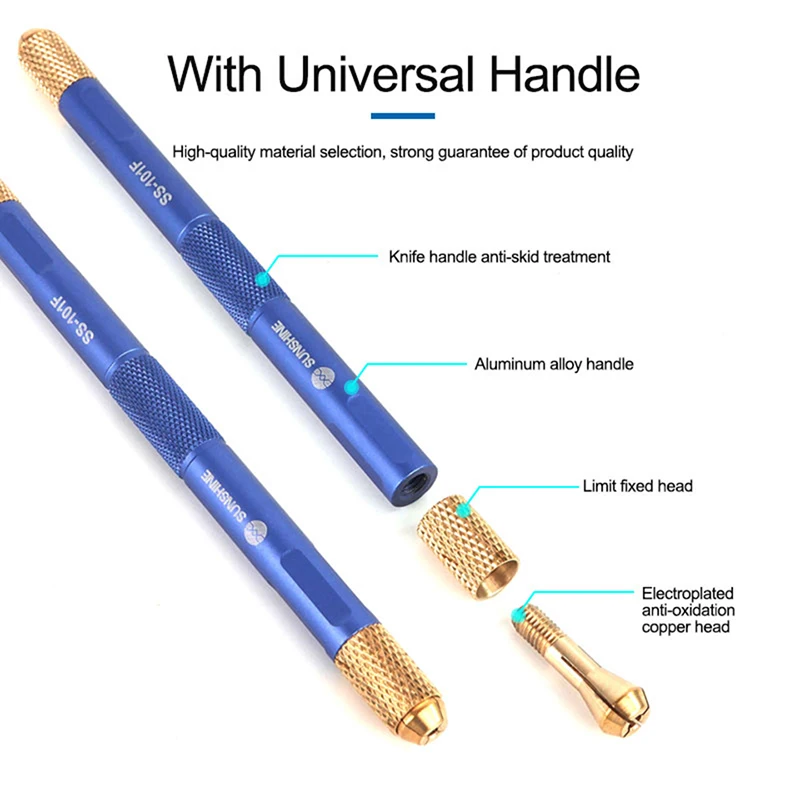 Sunshine SS-101F Ultra-Thin And Extra-Hard Blade Set To Remove Glue And Disconnect Auxiliary Separation Lattice CPU Removal Tool