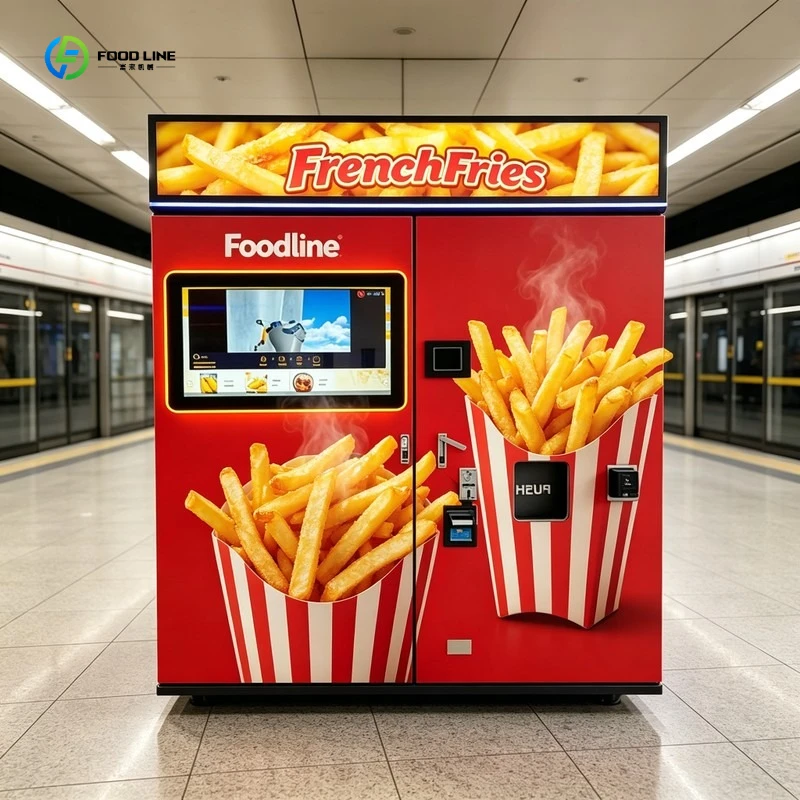 French fries vending machine Fully Automatic Hot Crispy Potato Fries Self‑Service 24H Unmanned Touch Screen FL Customized