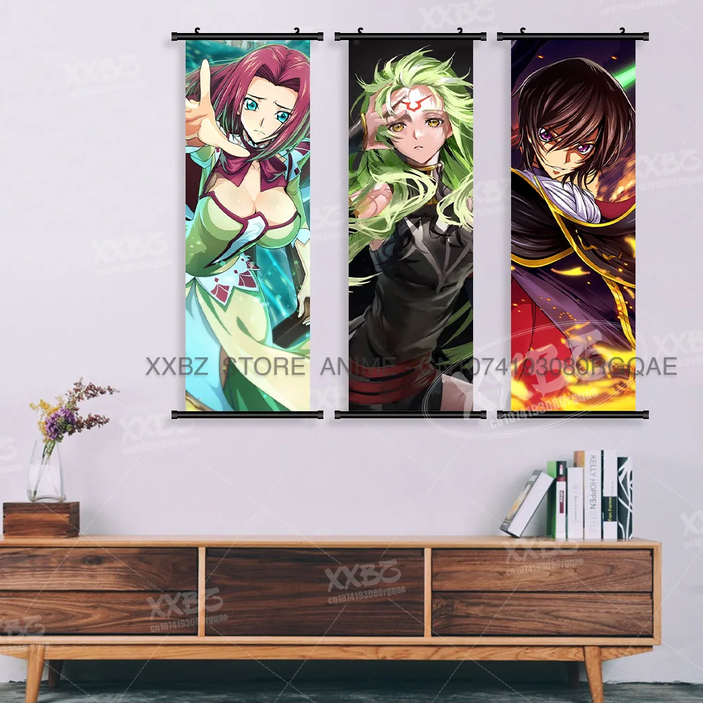 Code Geass:Lelouch Of The Rebellion Anime Leinwand Heimdekoration Wandkunstwerk Hängende Malerei Druckrollen Bild Zimmer Poster – Detail 4