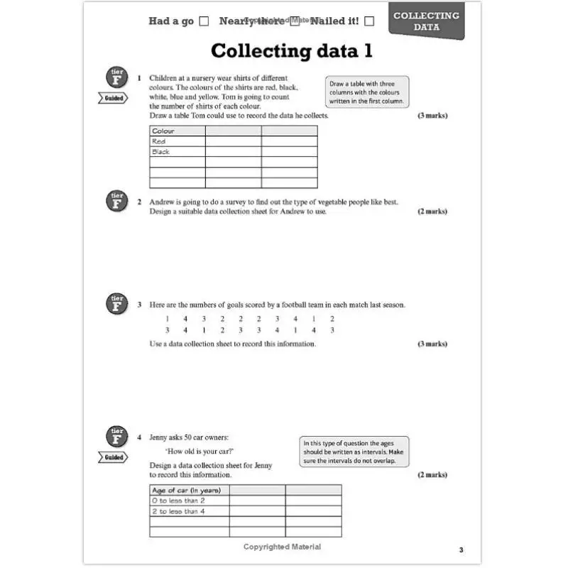 بيرسون مراجعة Edexcel GCSE إحصائيات مراجعة المصنف لعام 2025 و2026 امتحان بيرسون بيرسون التعليم 9781292191614 كتاب #3