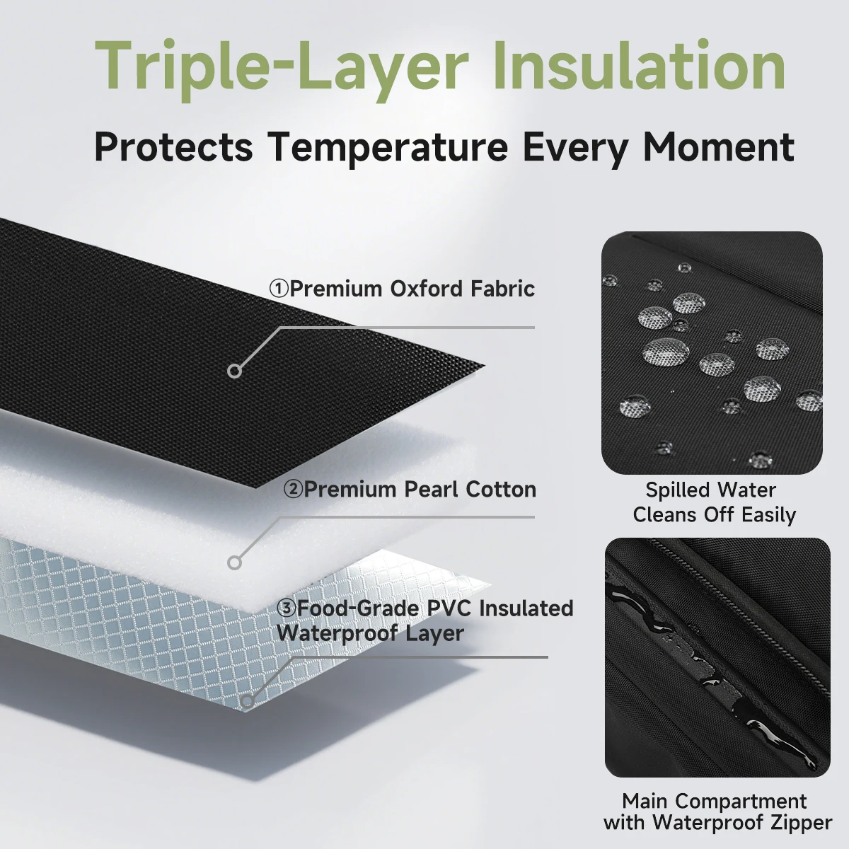أكياس الغداء Tigernu ل معزول مانعة للتسرب حقيبة للحفاظ على البرودة مقاوم للماء حقيبة نسائية حزمة الجليد حقيبة التخزين الباردة نزهة صناديق الغداء المدرسة #4