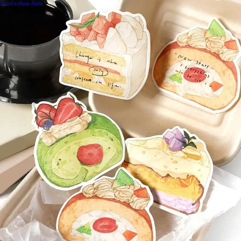 D0UA Dessert Cake Memos Pad Lovely Stickier Note Simple Note Pads Sweet Station Series Stickier Note School Office Supplies