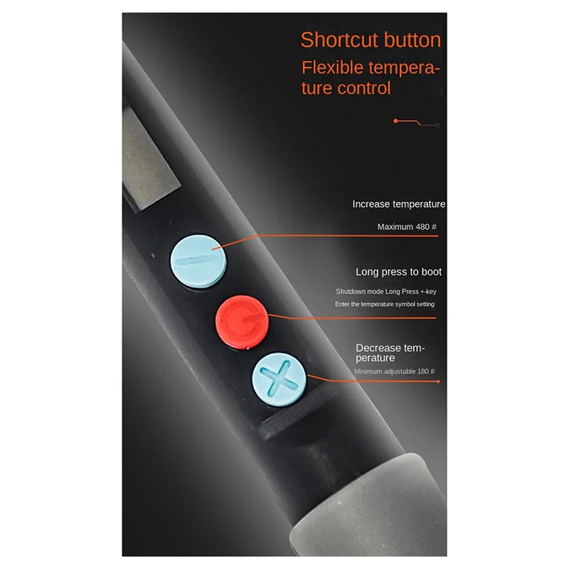 

VEHO-US Plug 90W Soldering Iron Protable Digital Temp Adjustment Intelligent Sleep Heating Electronic Welding Tools Kit