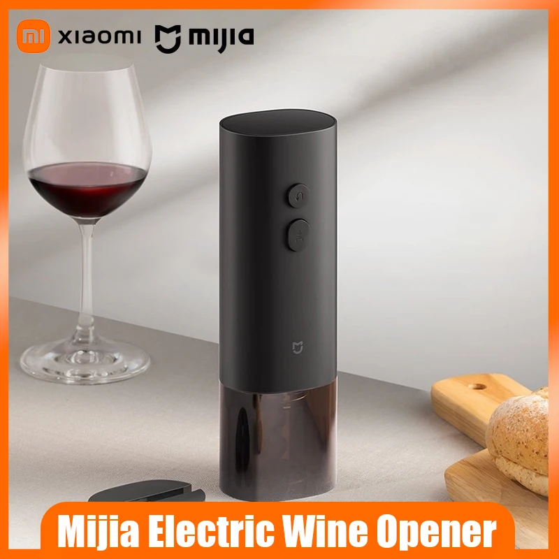 

Электрическая открывалка для вина Xiaomi Mijia, 3-секундная электрическая открывалка для бутылок, портативная литиевая батарея, нескользящая ручка, кухонные барные инструменты