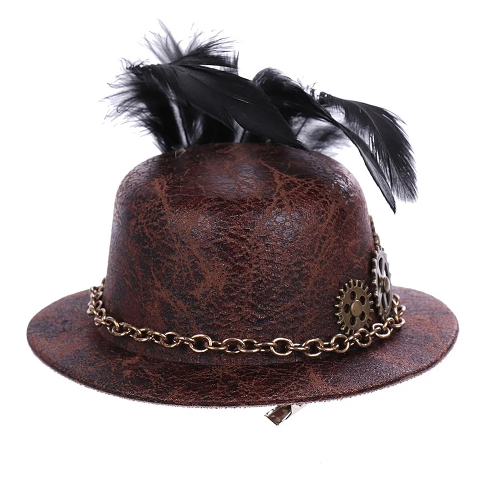 

Elegant Mini Hat Hairpin for Fabric Alloy Lightweight Goth Punk Barrette Hair Clip Matching Hairstyles Ideal Gift