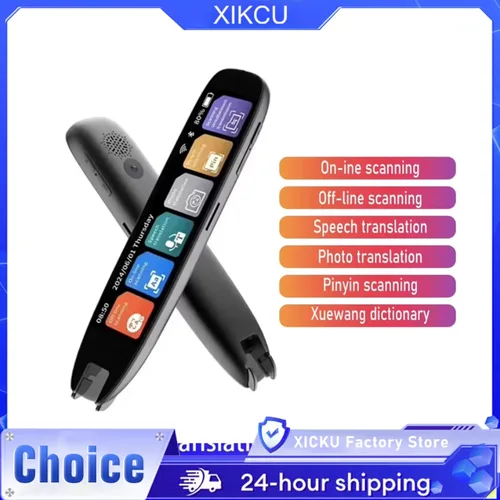 XIKCU S65 Pro traductor de voz inteligente 142 idiomas WIFI escaneo traducción pluma escaneo traducción para viajes de negocios en el extranjero