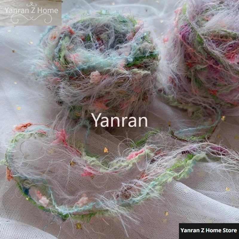 50g Special Yarn Summer Series Hand Mixed Thread Hand Crochet DIY Stick Needle Woven Bag Hair Loop Hand Ledger Crochet Yarn