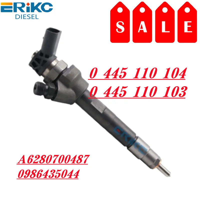 0445110104 0445110103 Common Rail Fuel Injector 0445110104 Auto Diesel Injector Part 0986435043 for Bosch A6280700487 0986435044