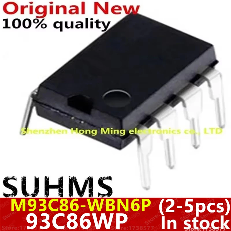 (2-5piece)100% New M93C86-WBN6P 93C86WP DIP-8