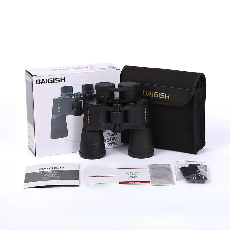 BAIGISH Telescope 20x50 HD High Powered Binoculars Long Range Military Spyglass With Bak4 Prism FMC Lens Optical For Hunting