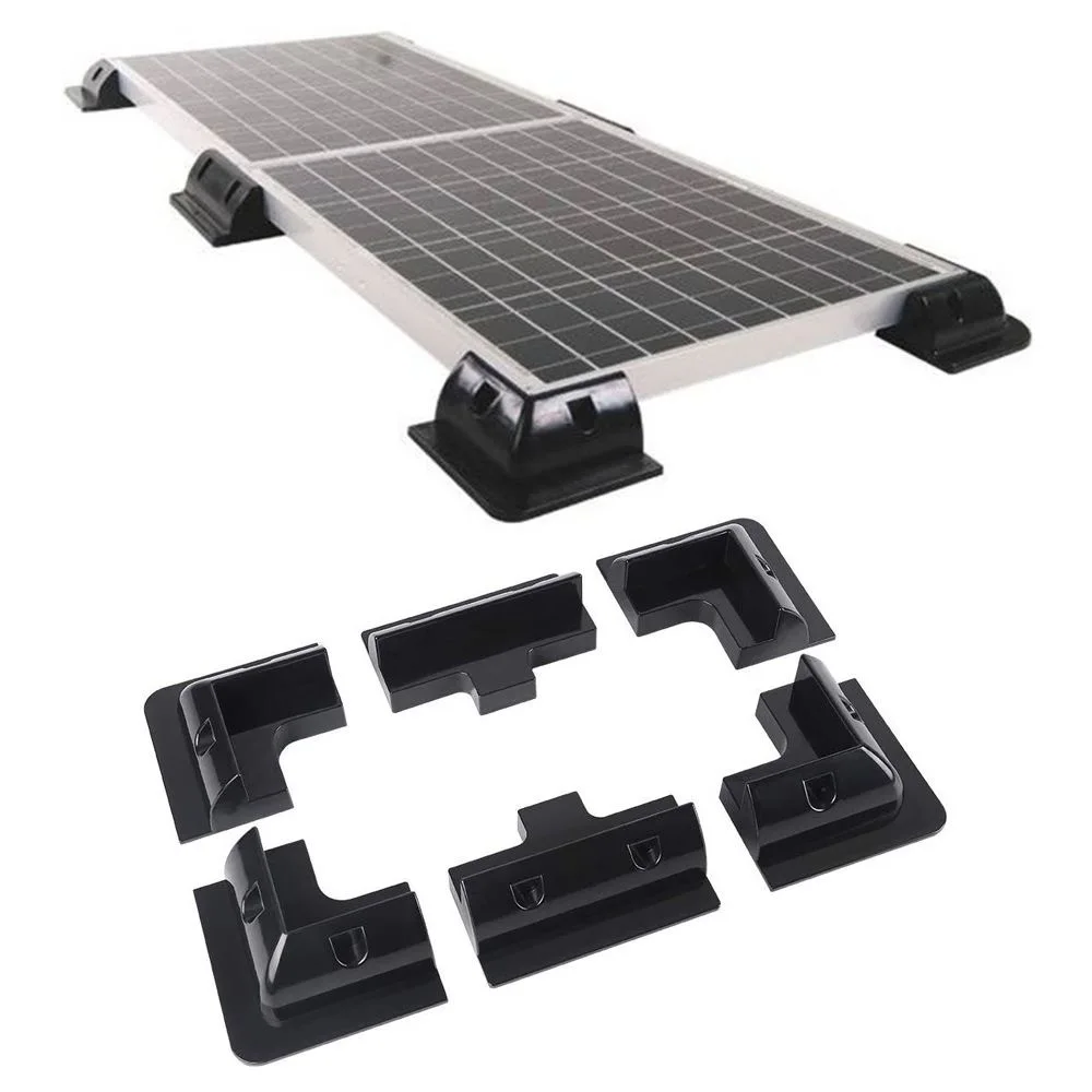 

Free Shipping Solar Panel Mounting Bracket Corner and Sides Junction Box Drill-Free for Roof of RV Caravan Camper Deck of Yacht