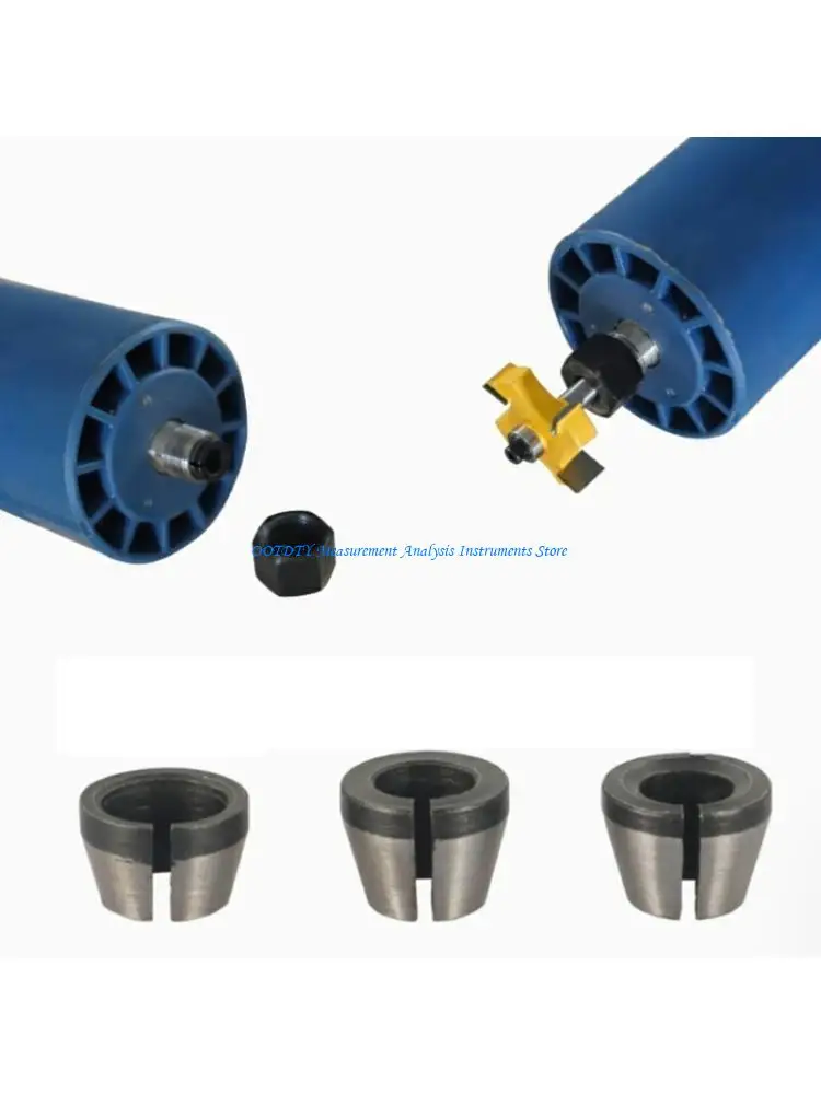 

367D Trimming Engraving Tool Collet Chuck Nut Set Routers Bit Adapter Fit 6mm 1/4 8mm