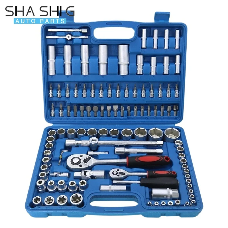 

Набор торцевых ключей из 108 предметов для ремонта автомобилей.