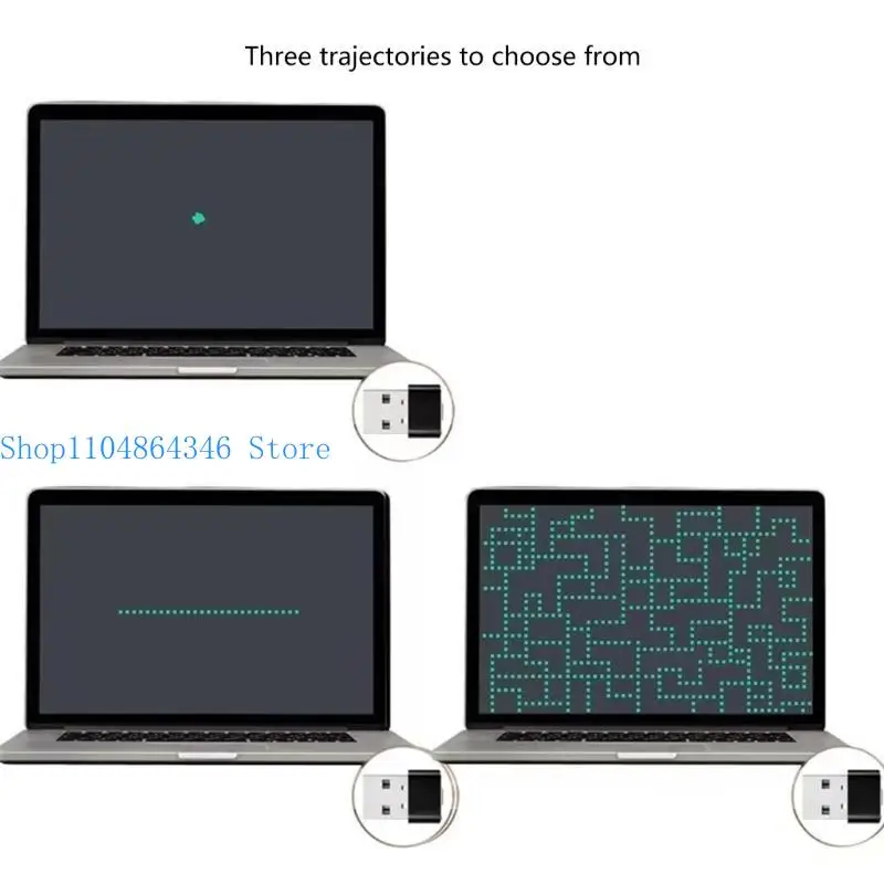 652F Mouse Jiggler Undetectable Mini with Switches Button Portable USB Mouse Mover
