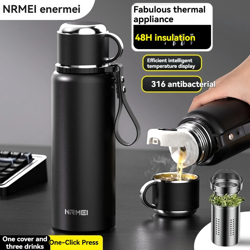 

Large Capacity Portable Vacuum Flasks Multi Specification Stainless Steel for Student Offices Winter Tea Cups water bottle Pots