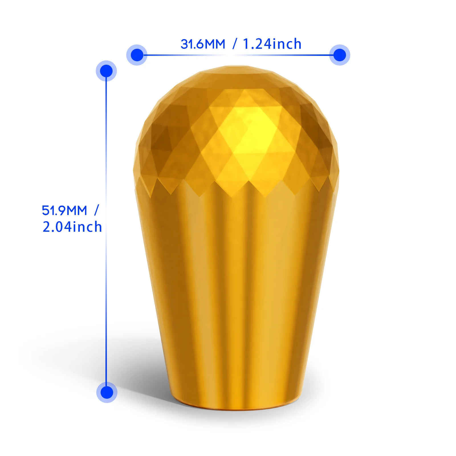Qanba Arcade stick accessory Prizm Electroplated Arcade Stick Top Ball Oval Dome Oval Top Ball Arcade Joystick DIY Kit